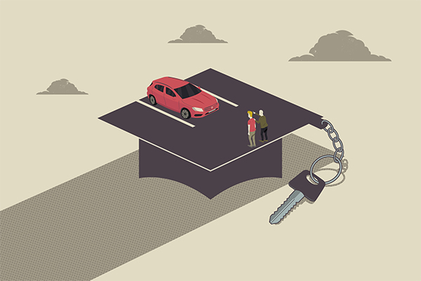 teaching to drive